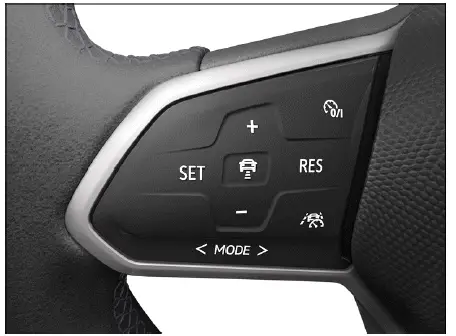 Volkswagen ID.4 commandes ACC volant multifonction côté gauche