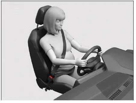 Volkswagen ID.4 ceinture position grossesse correcte