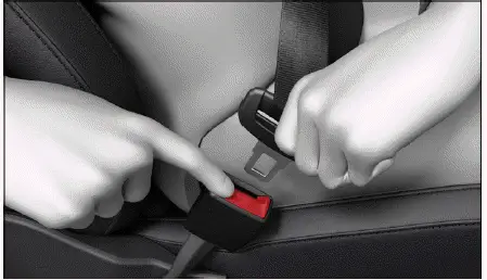 Volkswagen ID.4 retrait ceinture bouton rouge