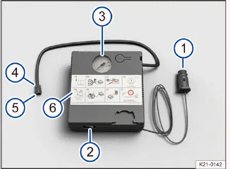Compresseur du kit de crevaison Volkswagen ID.4