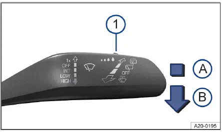 Volkswagen ID.4 levier essuie-glace et capteur pluie luminosité fonctionnement