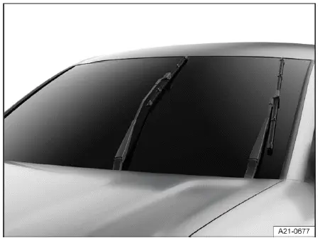 Essuie-glaces Volkswagen ID.4 position maintenance bras relevés pare-brise