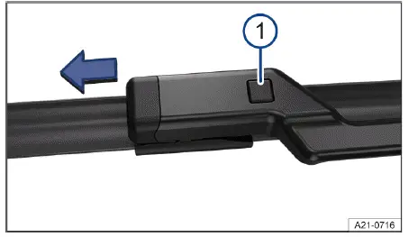 Remplacement balais essuie-glaces Volkswagen ID.4 procédure bouton déverrouillage