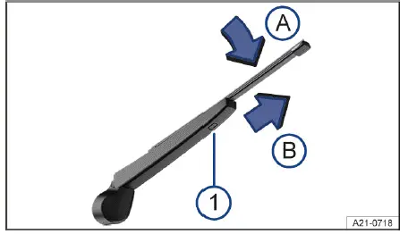 Remplacement essuie-glace arrière Volkswagen ID.4 procédure simple levier