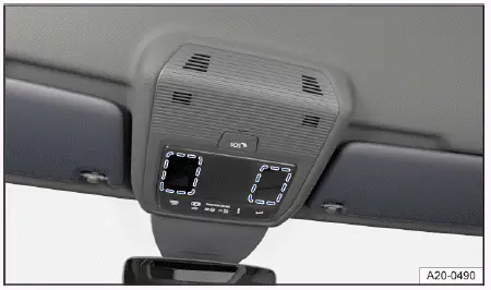 Volkswagen ID.4 lampes de lecture tactiles plafond
