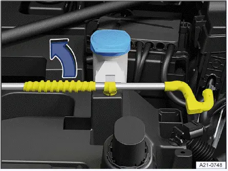 Béquille capot Volkswagen ID.4 support maintien ouvert compartiment avant