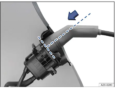 Connexion correcte câble recharge Volkswagen ID.4