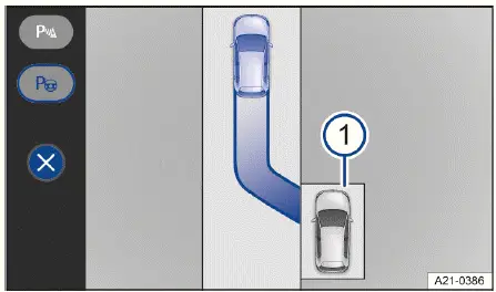 Volkswagen ID.4 affichage sortie stationnement écran infotainment