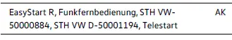 Certifications radiocommande chauffage Volkswagen ID.4