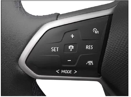 Volkswagen ID.4 commandes limiteur de vitesse volant multifonction gauche